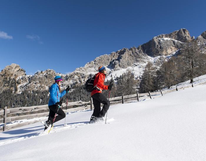 Schneeschuhwandern auf der Seiser Alm