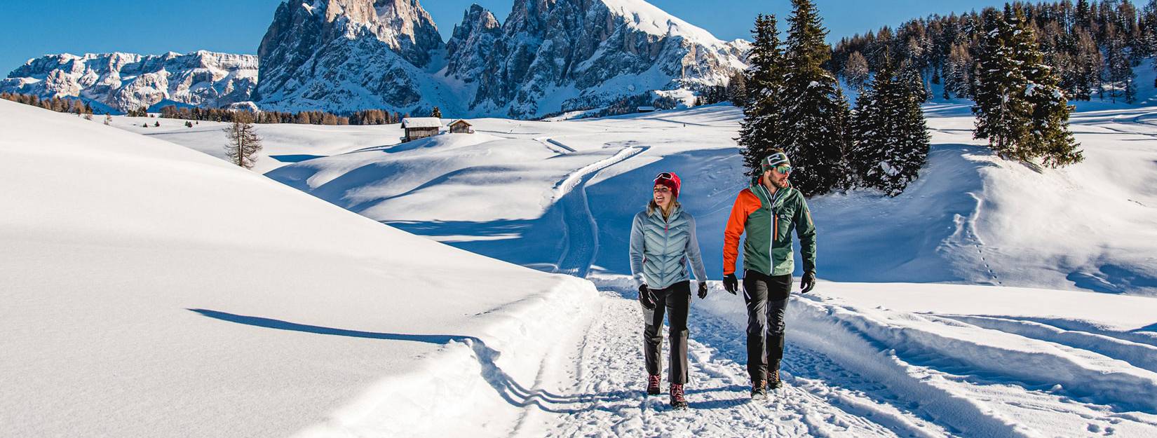 Winter hiking in South Tyrol – vast white expanses